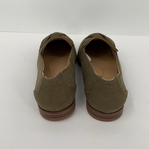 Market & Spruce Abrina loafer shoe flat olive green twist braid slip-on new 7.5 - Picture 5 of 6